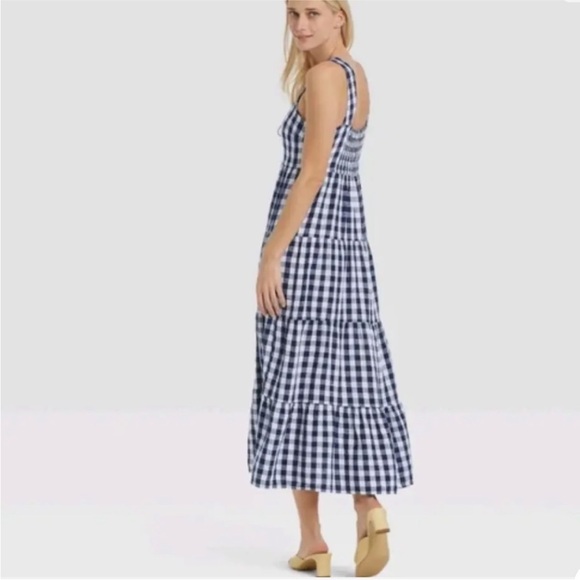 NWT Who What Wear Blue Gingham Dress READY TO SHIP - Picture 3 of 8